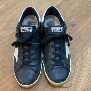 Golden Goose black superstar sneakers